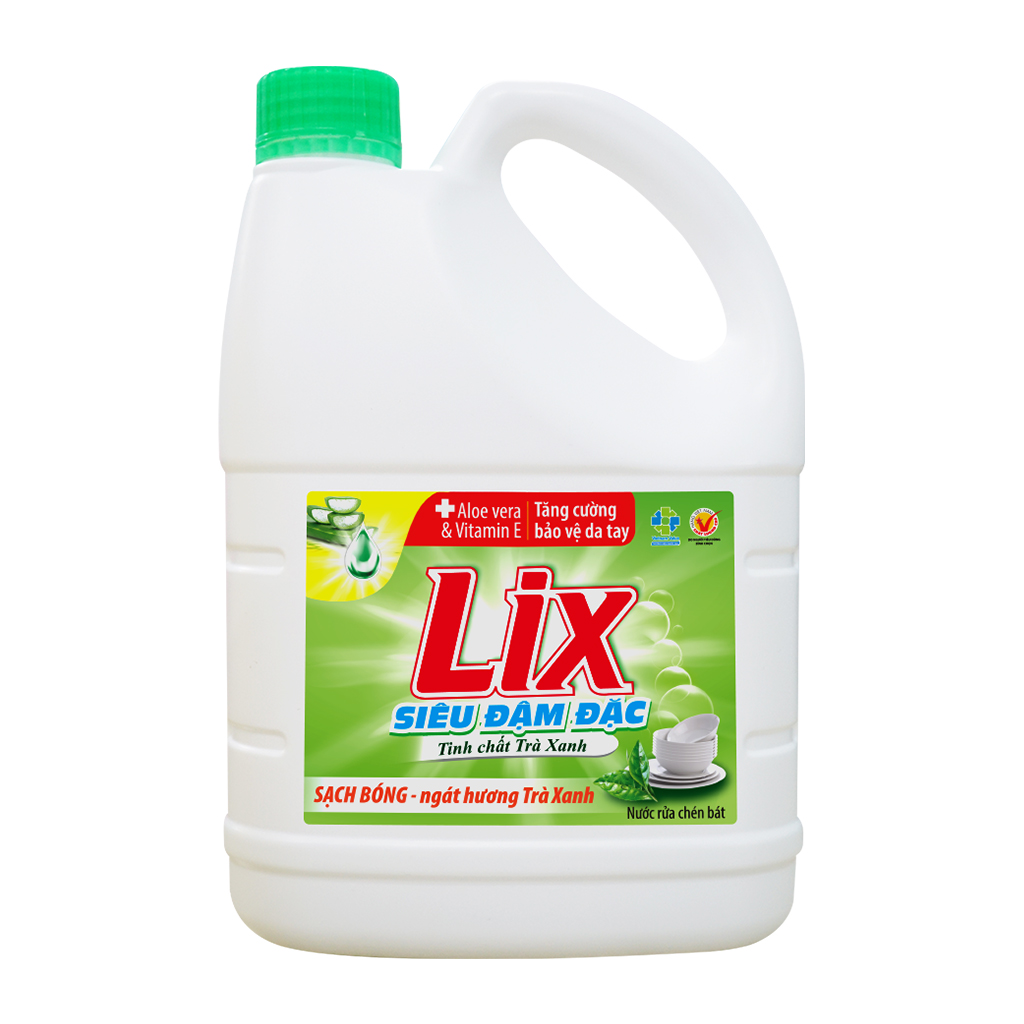 Nước Rửa Chén Lix Siêu Đậm Đặc Tinh Chất Trà Xanh